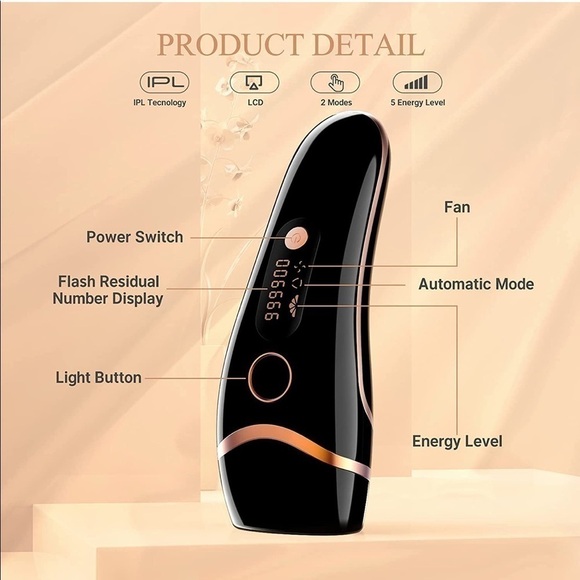 Brand New IPL Permanent Laser Hair Removal Device Painless 999,900 Flashes - Picture 2 of 14